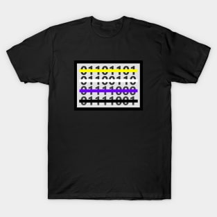 Discrete Nonbinary Flag Design T-Shirt